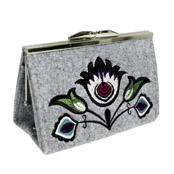 GOSHICO - felt handbags, purses, leather, embroidered, bags, Poland
