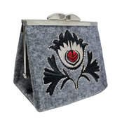 GOSHICO - felt handbags, purses, leather, embroidered, bags, Poland